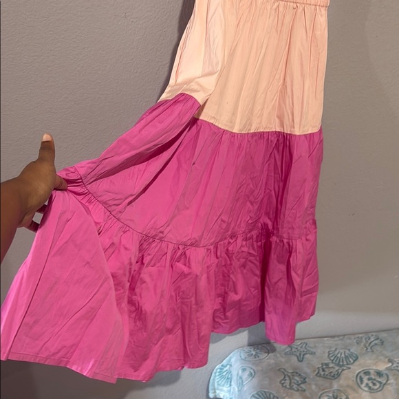 Nordstrom Peach and Pink Puff Sleeve Dress - Picture 11 of 13